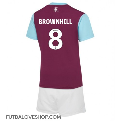 Dres Burnley Josh Brownhill #8 Domáci pre deti 2024-25 Krátky Rukáv (+ trenírky)